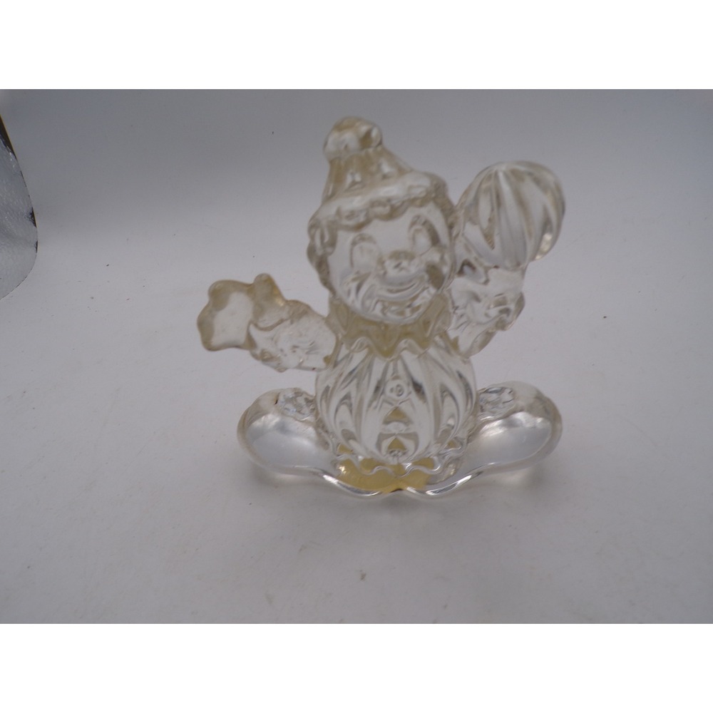 Princess House Crystal Clown Figurine 24% Lead Crystal Glass Germany Collectible